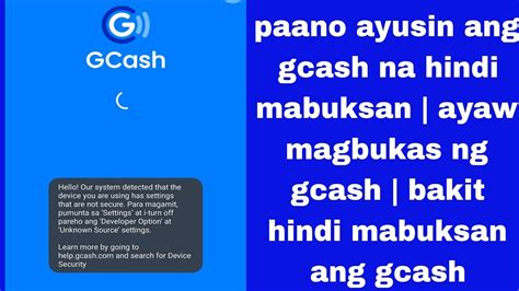 paano ayusin ang gcash